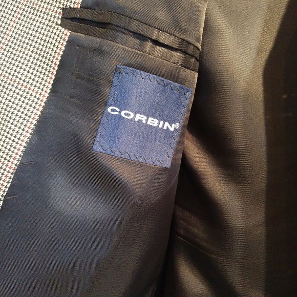 Corbin 3-Button Worsted Wool Check Sportcoat - Picture 4 of 4